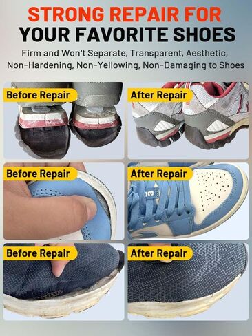 Shoe Glue Heavy Duty, Strong Bond for Sole Repair, Fixes Cracks & Separation, Stays Flexible & Clear on Sneakers, Boots & Sandals in Saudi Arabia