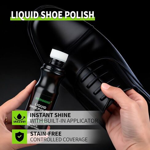 Black Leather Dye Liquid Shoes Polish Kit 100Ml instant Boot Repairs Scuffs, Scratches & Fading – Permanent Leather Restore Leather Quick Drying No Buffing Needed in Saudi Arabia
