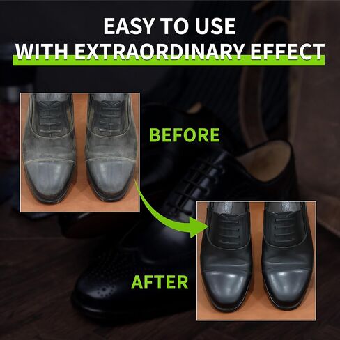 Black Leather Dye Liquid Shoes Polish Kit 100Ml instant Boot Repairs Scuffs, Scratches & Fading – Permanent Leather Restore Leather Quick Drying No Buffing Needed in Saudi Arabia