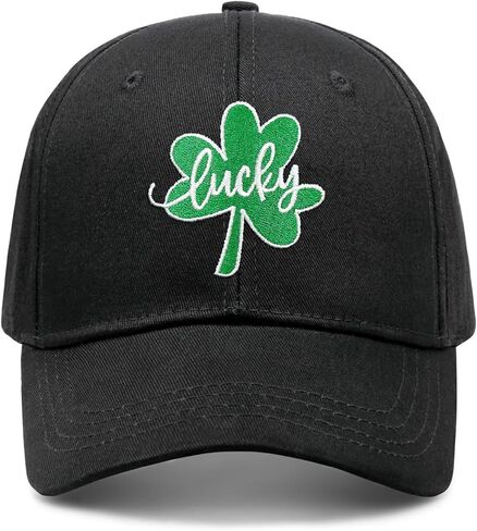 St Patricks Day Embroidered Trucker Hat Saint Pattys Adjustable Hats Shamrock Baseball Caps Gifts for Men and Women in Saudi Arabia