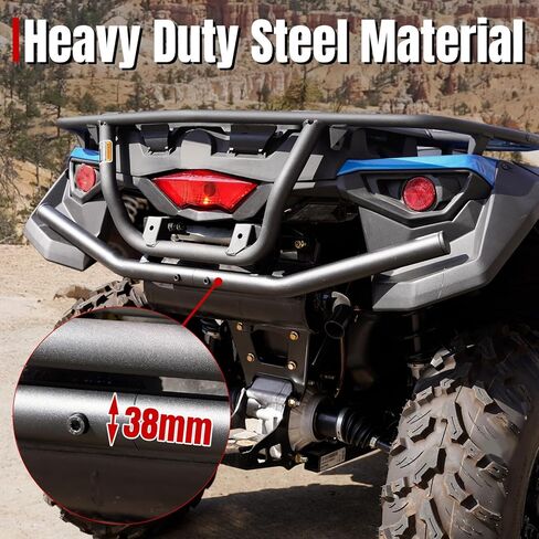 A & UTV PRO Rear Bumper Guard for Can Am Outlander 2015-2024, Heavy Duty Steel Tube Back Brush Guard Protector for Can-Am Outlander 450 500 570 Max 15-24 Accessories, Replace OEM #715001911 in Saudi Arabia
