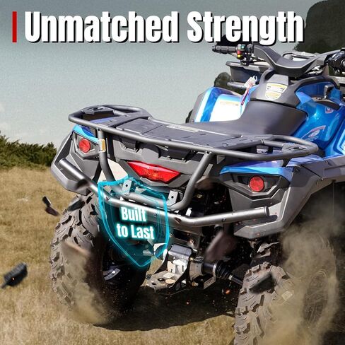A & UTV PRO Rear Bumper Guard for Can Am Outlander 2015-2024, Heavy Duty Steel Tube Back Brush Guard Protector for Can-Am Outlander 450 500 570 Max 15-24 Accessories, Replace OEM #715001911 in Saudi Arabia
