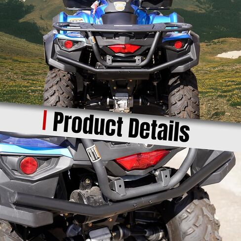 A & UTV PRO Rear Bumper Guard for Can Am Outlander 2015-2024, Heavy Duty Steel Tube Back Brush Guard Protector for Can-Am Outlander 450 500 570 Max 15-24 Accessories, Replace OEM #715001911 in Saudi Arabia