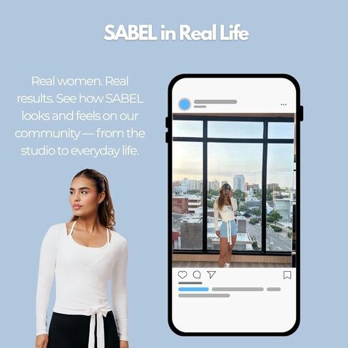 بلوزة هيرا النسائية بأكمام طويلة باللون الأبيض | قميص قطني لليوجا والتمرين in Saudi Arabia