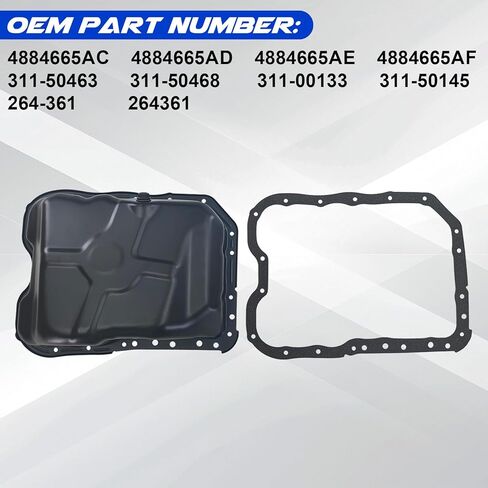 SHOWSEN 4884665AC Engine Oil Pan Sump with Drain Plug and 20 Screws Compatible with Dodge Caliber/Journey;07-17 Jeep Patriot/Compass;11-14 Chrysler 200,2007-2010 Sebring;L4 2.0L 2.4L in Saudi Arabia
