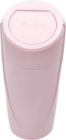 Car Trash Can Bin with Lid, Leakproof Auto Cup Holder Garbage Bin Multipurpose Storage Organizer, Mini Portable Dustbin Side Door Garbage Can for Vehicle Home Office (Pink) in Kuwait