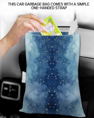 Car Trash Can, Durable Hanging Car Trash Garbage Bag, Cute Automotive Garbage Cans Organizer, Cute Blue Sky in Saudi Arabia