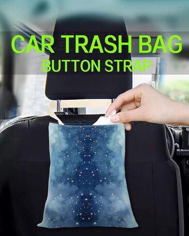 Car Trash Can, Durable Hanging Car Trash Garbage Bag, Cute Automotive Garbage Cans Organizer, Cute Blue Sky in Saudi Arabia