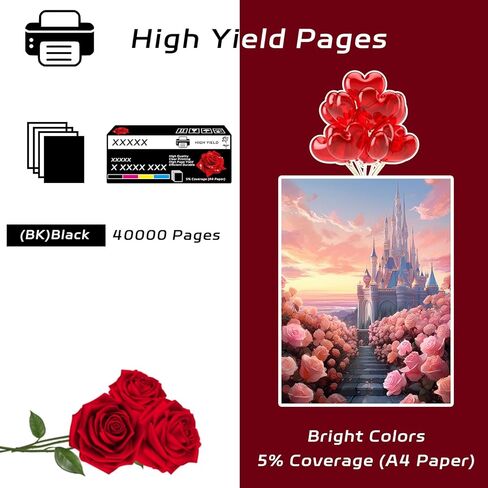 متوافق مع وحدة الطبل Ricoh SP4520DN لطابعات Ricoh Lanier Savin MP 401SPF MP 402SPF SP 4520DN، مع رقاقة، عالية الإنتاجية 40000 صفحة، طباعة شفافة (أسود) in Kuwait