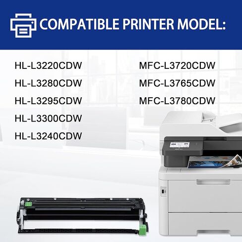 4-Pack DR229CL Drum Unit (Not Toner) Replacement for Brother DR-229CL DR229 Drum for HL-L3220CDW HL-L3280CDW HL-L3295CDW MFC-L3720CDW MFC-L3765CDW MFC-L3780CDW Printer in Saudi Arabia