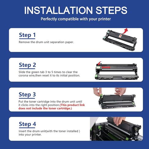 4-Pack DR229CL Drum Unit (Not Toner) Replacement for Brother DR-229CL DR229 Drum for HL-L3220CDW HL-L3280CDW HL-L3295CDW MFC-L3720CDW MFC-L3765CDW MFC-L3780CDW Printer in Saudi Arabia