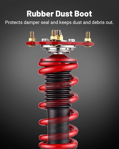 كويلفرز EVIL ENERGY متوافق مع Kia Optima 2011 2012 2013 2014 2015، طقم خفض كويلوفر للتعليق قابل للتعديل، أحمر in Saudi Arabia