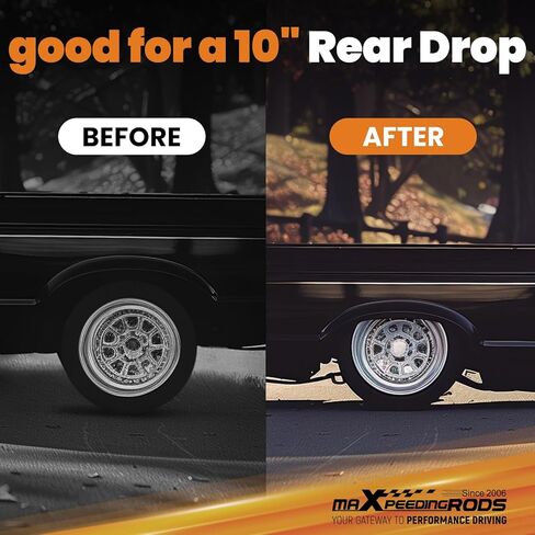maXpeedingrods Under Bed C-notch Rear Frame for Chevy C1500 Truck OBS 1988-1998, For 10" Rear Drop Weld-on Lowering Kit in Saudi Arabia