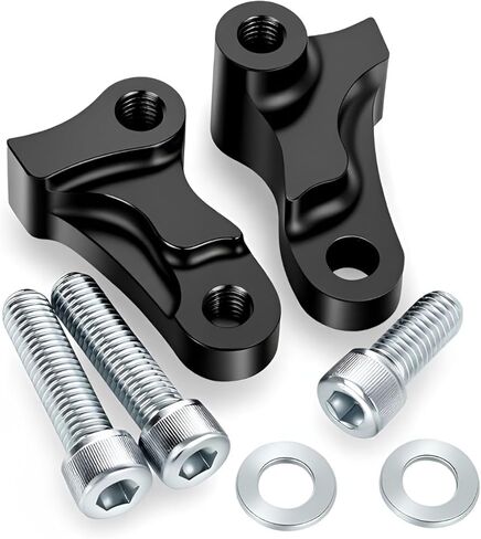 1.75 Inch Rear Lowering Kit Compatible with Harley Dyna Street Bob Low Rider Super Glide 2006-2017 - Adjustable Black Drop Links with Hardware​ in Saudi Arabia