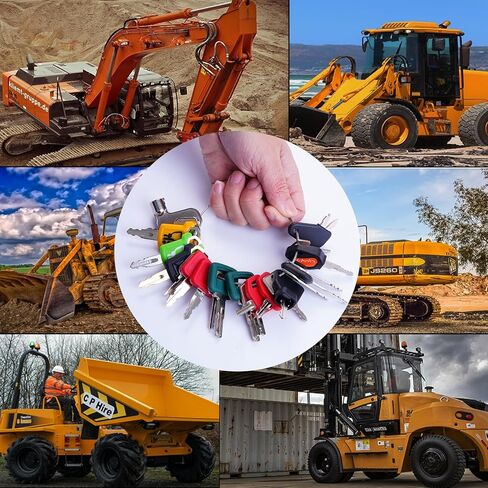 Multi Type Heavy Equipment Master Keys, 22 Contractor Machinery Ignition Excavator Keys Fit CAT 5P8500 JCB 14607 Kubota Takeuchi Komatsu 787 Volvo Yanmar John Deere Hyster Hitachi H806 in Saudi Arabia