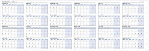 Filofax Calendar Diary Refill, Personal/Compact Size, Four-Year Vertical Planner, White Paper, English, 2026 (C68403-26) in Saudi Arabia