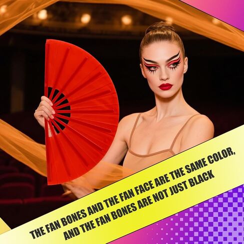 10Pcs Folding Hand Fans Bulk, Mix Color Classic Style Decorative Handheld for Line Dancing, Popping Clacking Fans for Wedding Party Dance Enthusiasts in Saudi Arabia