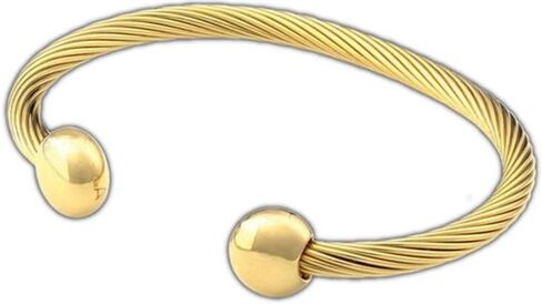 QRAY Q Ray ديلوكس Goldtone سوار Q-Ray Q.Ray in Kuwait