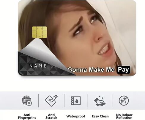 4Pcs You're Gonna Make Me Pay Credit Card Sticker Skin Funny Credit Card Sticker Credit Card skin cover Debit Card Stickers for Key, Debit, Credit, Bank Card Card Skin for Adults in Saudi Arabia