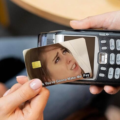 4Pcs You're Gonna Make Me Pay Credit Card Sticker Skin Funny Credit Card Sticker Credit Card skin cover Debit Card Stickers for Key, Debit, Credit, Bank Card Card Skin for Adults in Saudi Arabia