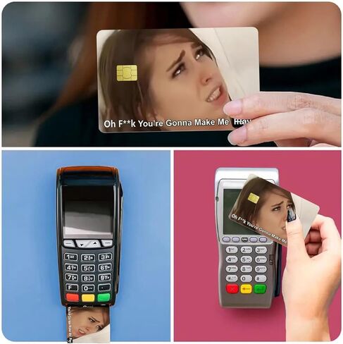 4Pcs You're Gonna Make Me Pay Credit Card Sticker Skin Funny Credit Card Sticker Credit Card skin cover Debit Card Stickers for Key, Debit, Credit, Bank Card Card Skin for Adults in Saudi Arabia