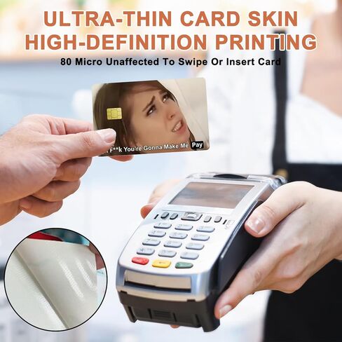 4Pcs You're Gonna Make Me Pay Credit Card Sticker Skin Funny Credit Card Sticker Credit Card skin cover Debit Card Stickers for Key, Debit, Credit, Bank Card Card Skin for Adults in Saudi Arabia