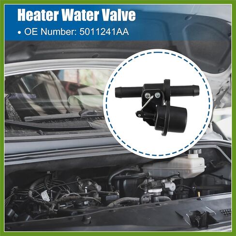 HVAC Heater Control Valve for Dodge for Ram 1500 2500 3500 Van 1999-2003 for Dodge B1500 B2500 B3500 1998 Heater Water Valve Replaces 5011241AA Vehicle Components in Saudi Arabia