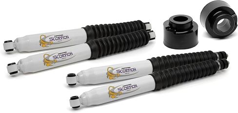 Daystar 2.5" Leveling Kit Front & Tuff Country Shocks Compatible with/Replacement for 2005-2019 Ford F250 4WD in Saudi Arabia