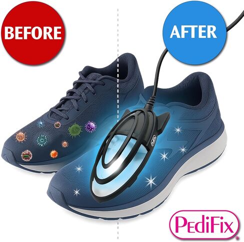 Pedifix ShoeZap UV Shoe Sanitizer + FungaSoap Tea Tree Wash, 2 oz Travel Size | 15-Minute UV Shoe Device and Foot Cleanser Bundle in Saudi Arabia
