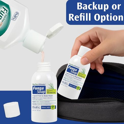 Pedifix ShoeZap UV Shoe Sanitizer + FungaSoap Tea Tree Wash, 2 oz Travel Size | 15-Minute UV Shoe Device and Foot Cleanser Bundle in Saudi Arabia