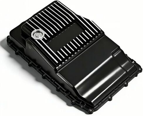 328053110 Heavy-Duty Cast Aluminum Deep 10R80 Transmission Pan (Brushed) Fit for Ford F150 Expedition Mustang Explorer Ranger Bronco 2017-2025 Fit for Lincoln Navigator 2018-2025 Replaces# 328053120 in Kuwait