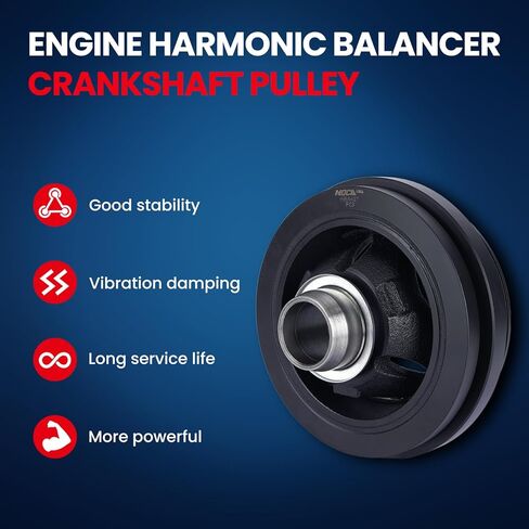 MOCA Engine Harmonic Balancer Compatible with 2009-2010 for Dodge Ram 1500 V8 5.7L, 2011-2020 for Ram 1500 V8 5.7L, 2009 for Chrysler Aspen V8 5.7L, 2011-2018 for Ram 3500 V8 5.7L in Saudi Arabia