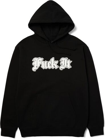 HUF IVES Pullover Hoodie – Men’s Graphic Hoodie with Front Print, Cotton-Blend Fleece Sweatshirt with Kangaroo Pocket in Saudi Arabia