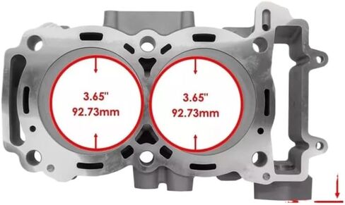 Ceramic Cylinder Block 93mm STD 3023035 Compatible With RZR XP TURBO 4 RZR PRO XP EPS LE INTL 2016 2025 in Saudi Arabia