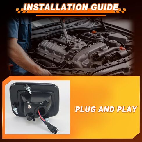 Front Corner Side Marker Lights for Hummer H2 2003-2009, H2 SUT 2005-2009, LED Headlight Side Marker Lamp with Amber Turn Signal,White Daytime Running Light DRL, Replaces# 15060530 15060529 in Kuwait