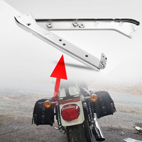 Chrome Saddlebag Rail Support Bracket Fits for Touring, Street Glide, Road King, Electra Glide, Road Glide, FLT, FLHT, FLHR, FLTR, FLHX 1985-2008 in Saudi Arabia