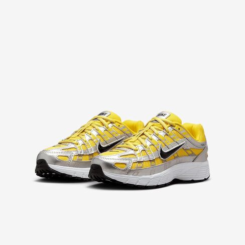 Nike P-6000 Big Kids' Shoes (HV5064-701, Lightning/Metallic Silver/White/Black) in Saudi Arabia
