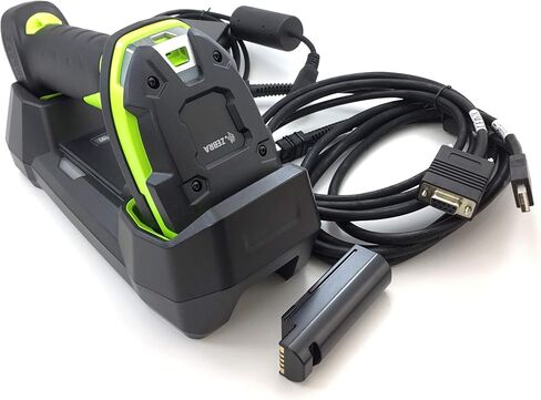 Zebra LI3678-SR Ultra-Rugged Cordless 1D Barcode Scanner/Linear Imager Kit, FIPS, Vibration Motor, Includes Cradle, RS232 Cable and Heavy-Duty Shielded 7ft USB Cable(CBA-U42-S07ZAR) (Renewed) in Kuwait