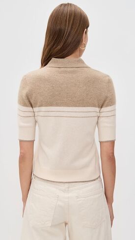 White & Warren Women's Cashmere Polo Top in Saudi Arabia