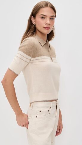White & Warren Women's Cashmere Polo Top in Saudi Arabia