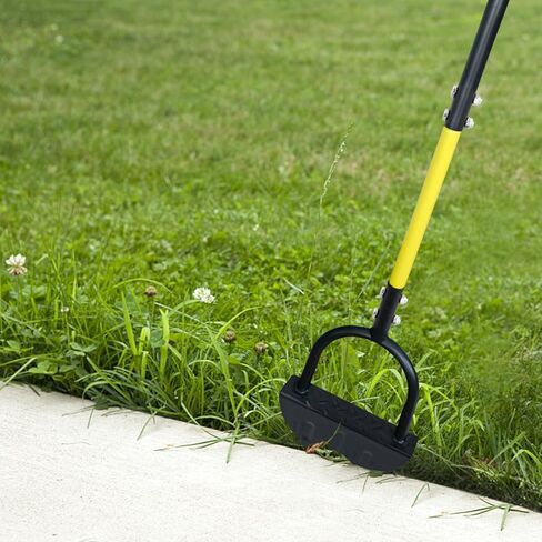 Byhager Professional Lawn Edger Tool, Heavy Duty Steel Half Moon & Saw-Tooth Blade for Clean Borders, Long Handle Reduces Back Strain, Manual Edger Ideal for Garden Edges, Sidewalks, Flower Beds in Saudi Arabia