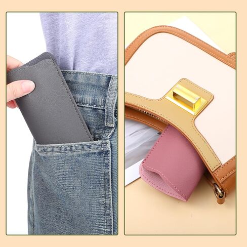 8 Pcs Soft Eyeglass Cases, Pu Leather Eyeglass Cases Glasses Pouch Portable Glasses Sleeve, 7x3 Inch Slim Eyeglasses Case Flat Reading Wrap Storage Pouch for Men Woman in Saudi Arabia