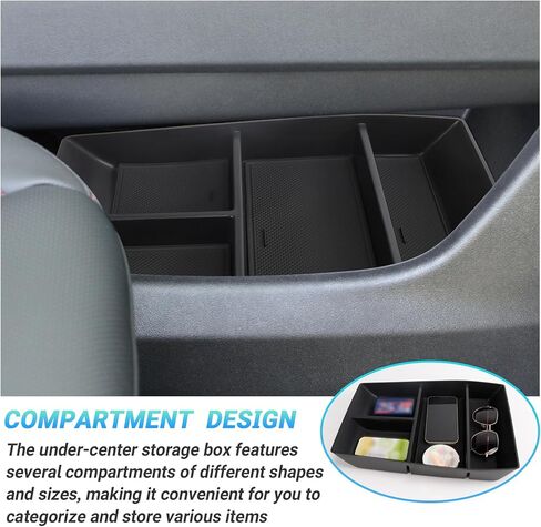 منظم وحدة التحكم المركزية متوافق مع ملحقات Chevy Traverse 2024-2026 وصينية حجرة المقسم وصندوق تخزين سفلي لوحدة التحكم وصينية إدراج مخفية لمسند الذراع (لا تناسب 2024 Traverse Limited) in Saudi Arabia