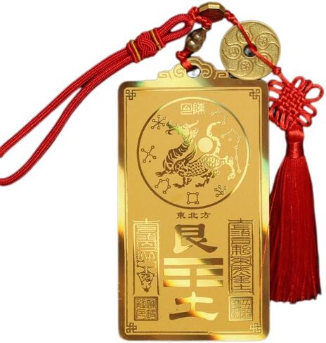 Feng Shui Amulet Card for Scholar Success Amulet feng Shui Wallet Amulet feng Shui Decor Good Luck Rhinestones Health feng Shui Lagnlnaoy in Saudi Arabia