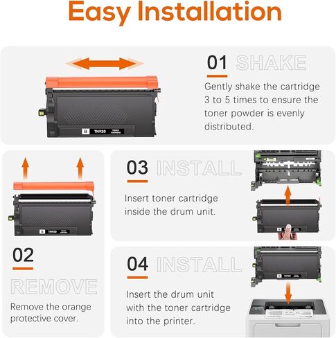 حبر TN920XL TN920 متوافق مع Brother TN-920 XL TN920XL TN920XXL TN920UXXL بديل حبر HL-L6210DW HL-L6210DWT HL-L5210DN HL-L5210DW HL-L5210DWT HL-L6310DW MFC-L6810DW (4 عبوات) in Kuwait