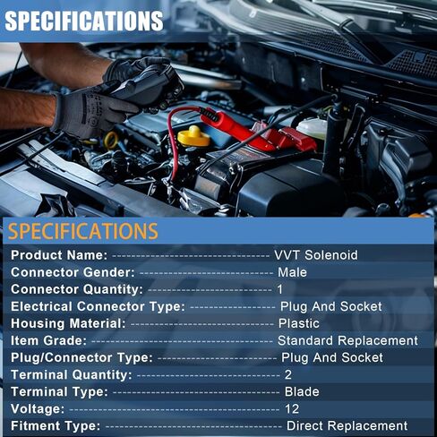 سوريلو VVT الملف اللولبي المتغير لتوقيت الصمام اللولبي مناسب لهوندا أكورد كروس تور أوديسي بايلوت 3.5L V6، محرك الملف اللولبي VVT استبدال 918-056 918056 15810-R70-A04 15810R70A04 15810-R70-A03 in Kuwait