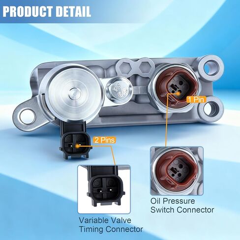 سوريلو VVT الملف اللولبي المتغير لتوقيت الصمام اللولبي مناسب لهوندا أكورد كروس تور أوديسي بايلوت 3.5L V6، محرك الملف اللولبي VVT استبدال 918-056 918056 15810-R70-A04 15810R70A04 15810-R70-A03 in Kuwait