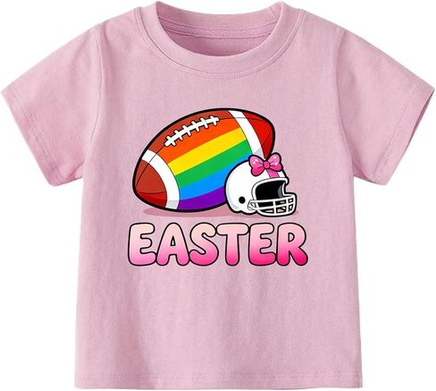 Girls Easter Shirts Kids Cotton Graphic Tees Casual T-Shirts 3-7 Years in Saudi Arabia