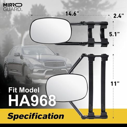 Replacement Parts for Extended Towing Mirrors HA968 – Repair Accessories Kit for Universal Clip-On Side Mirror Extensions for Pickups, RVs, and Trailers (HA968) in Saudi Arabia