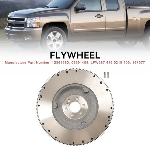 عجلة الموازنة ذات الكتلة الصغيرة من Topteng ذات 168 سنًا لجنرال موتورز لسيارة Chevy LS SBC V8، محركات 4.8L 5.3L 6.0L 6.2L، ناقل الحركة اليدوي، لسيلفرادو سوبربان، لجي إم سي سييرا، سوبربان، يوكون سيليكت موديلز in Saudi Arabia